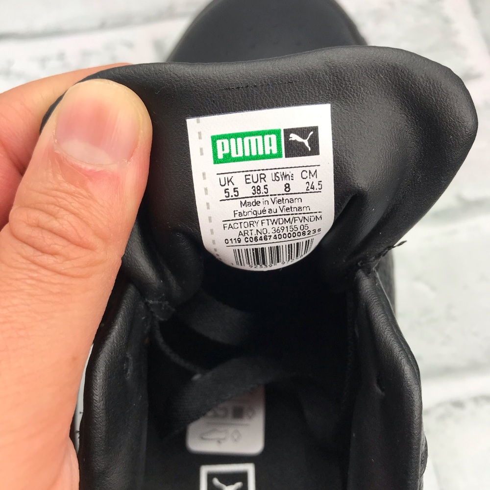 NEW Puma Cali Leather Black Gold - Picture 8 of 8